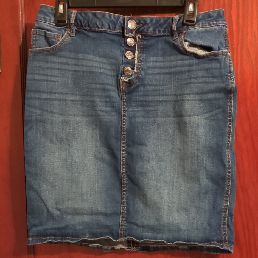 Maurices Blue Denim Skirt